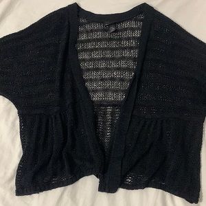 Open Knit Cardigan Sweater